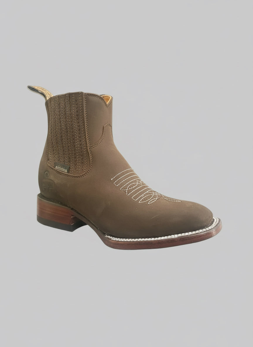 Nubuck Bordado Taupe
