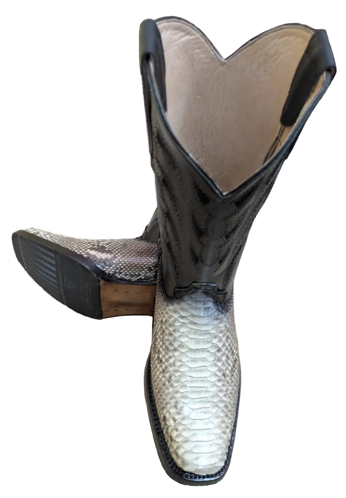 Bota Pitón Dubai Blanca