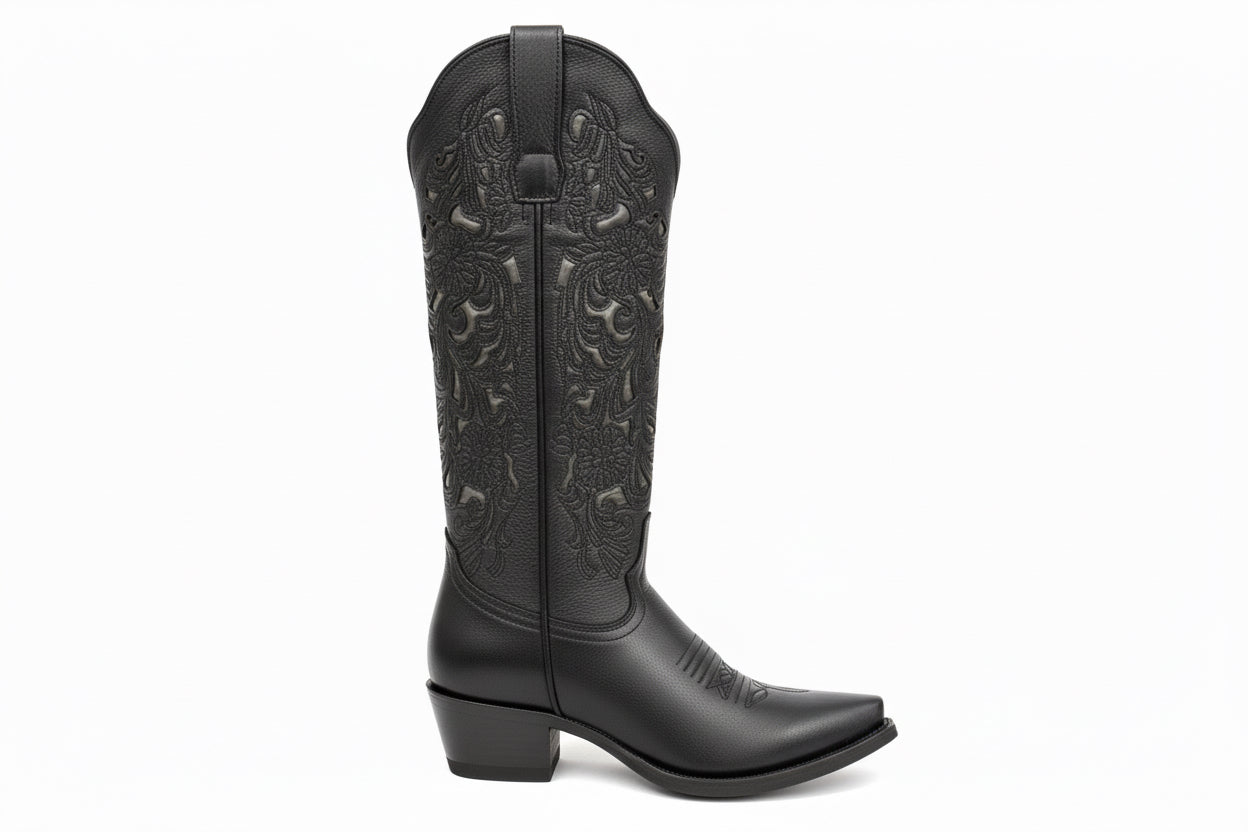 Bota Raís Antigua Negra