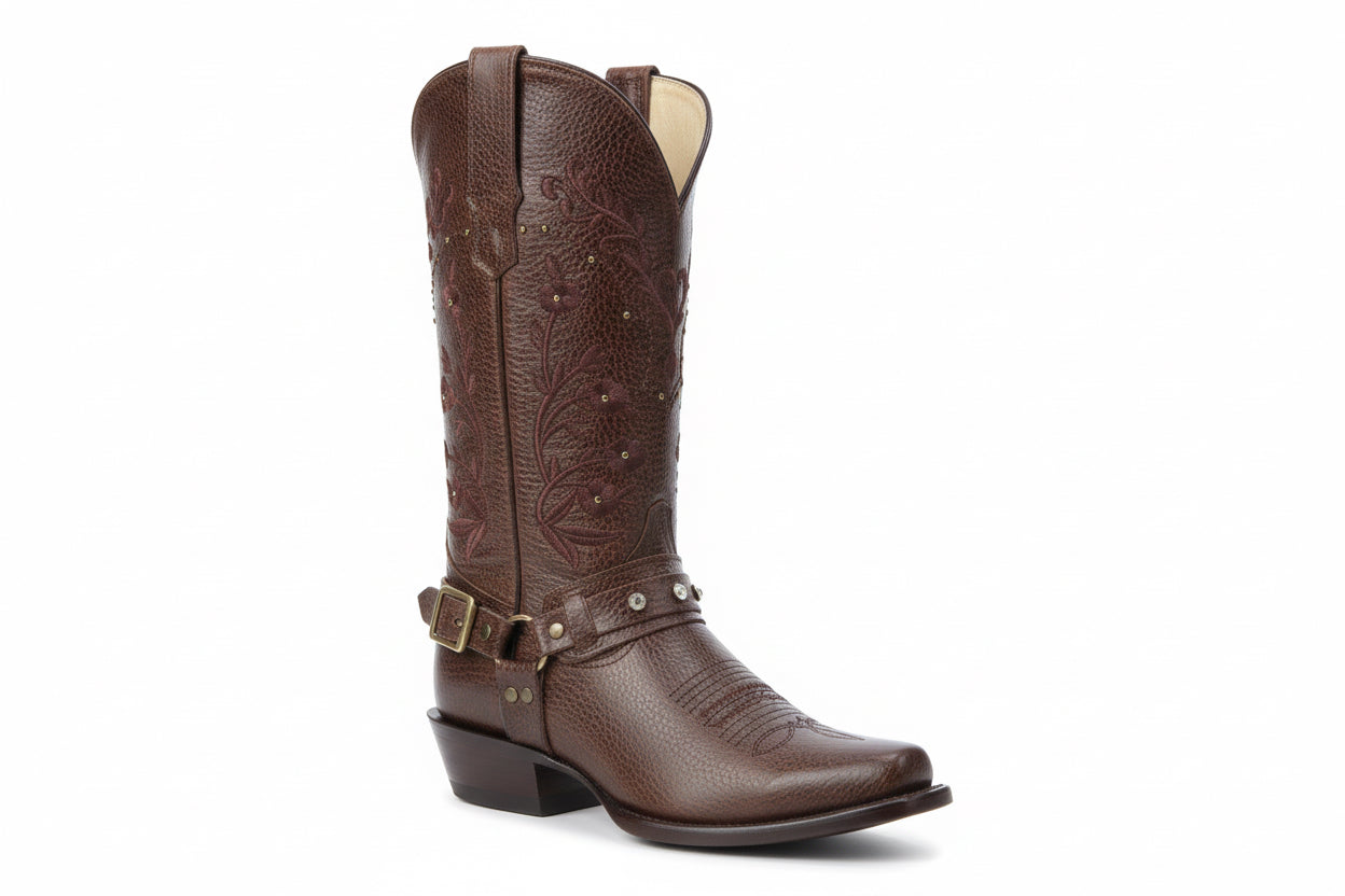 Bota Pradera Floral Oscura