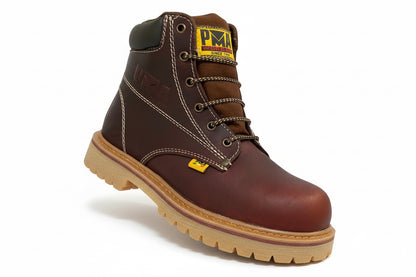 Bota Crazy/Roble con Casco de Acero 