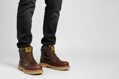 Bota Crazy/Roble con Casco de Acero 