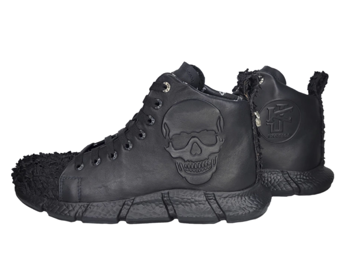Mid Top Runner Negro Pescado