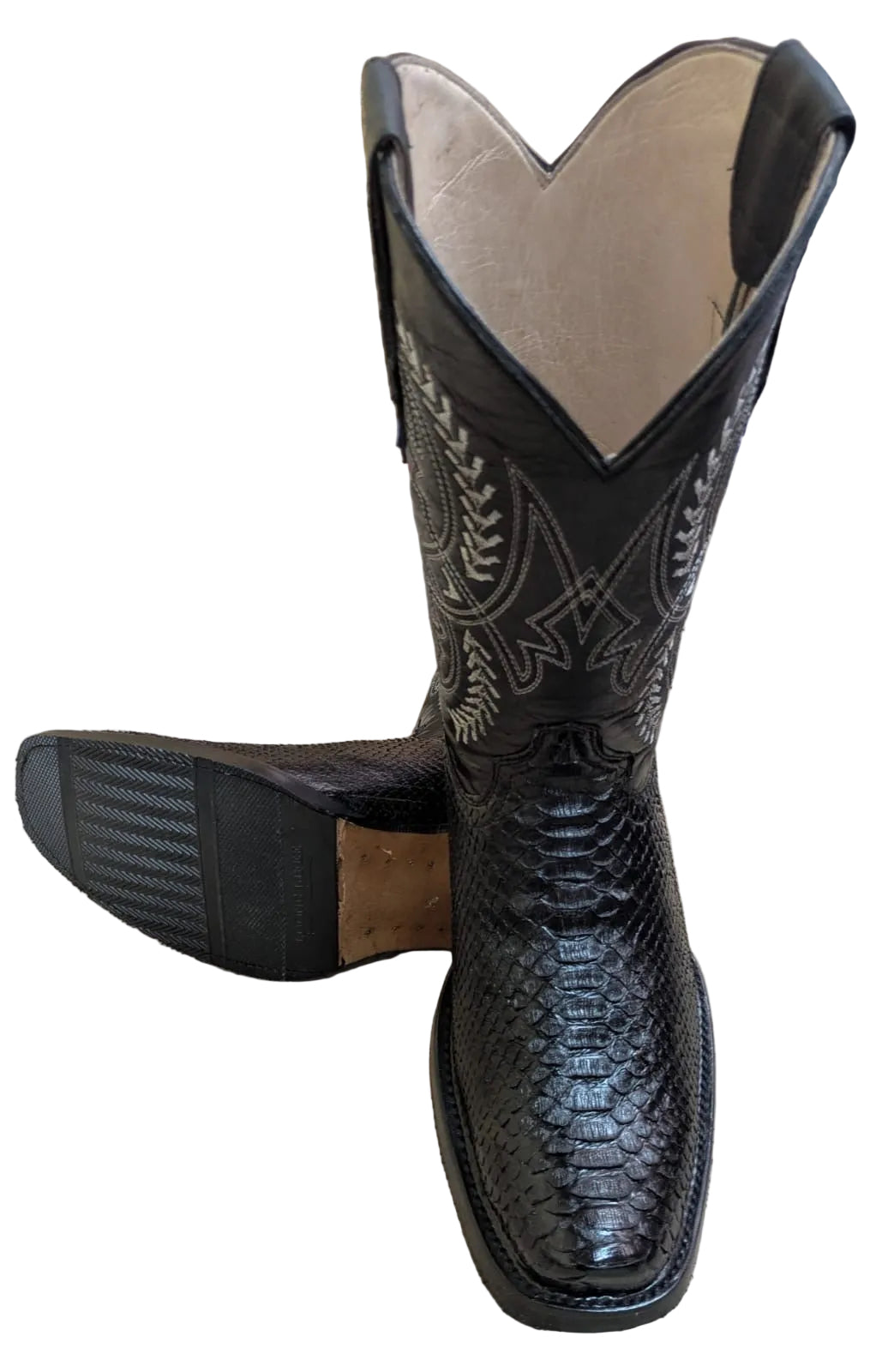 Bota Pitón Dubai Negra