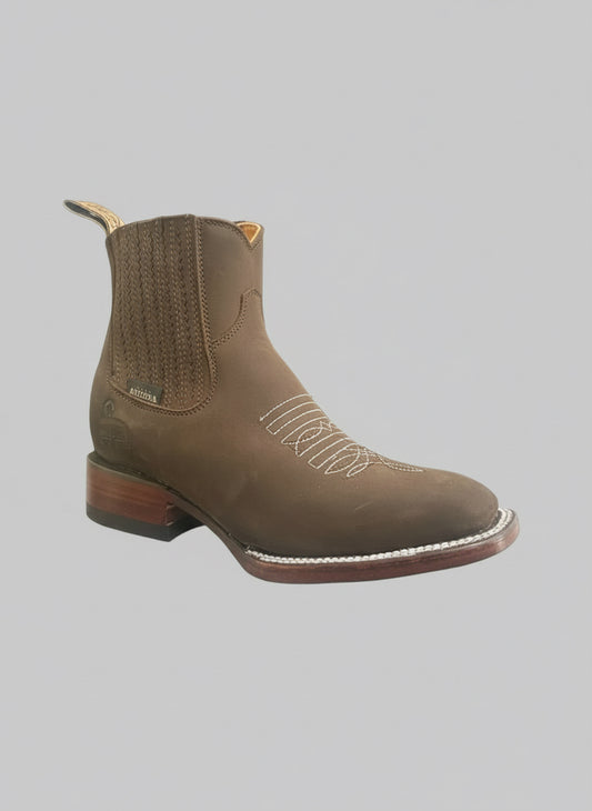 Nubuck Bordado Taupe