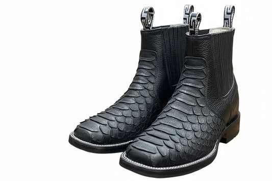 Botín Pitón Bulldog Negro