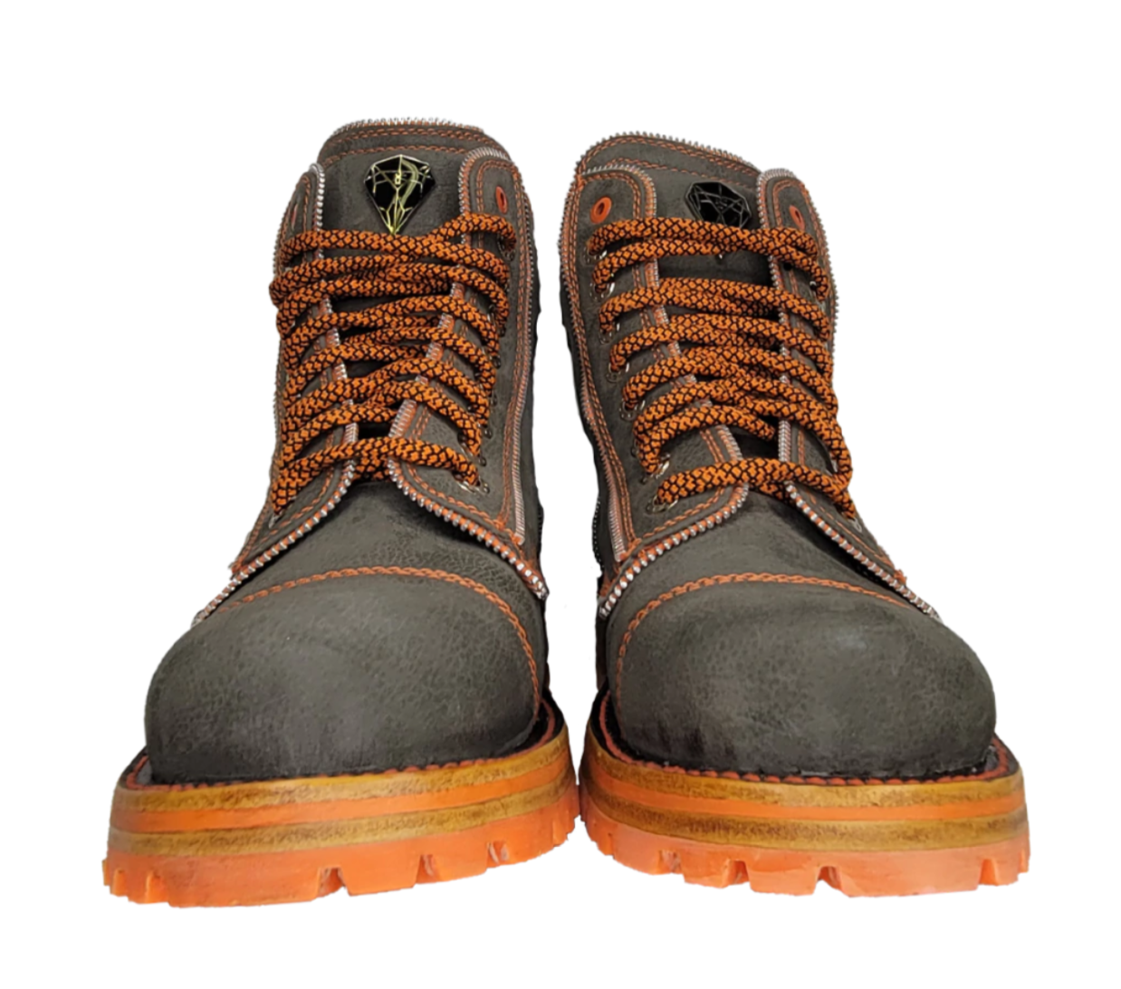 Mid Top Detalle Naranja