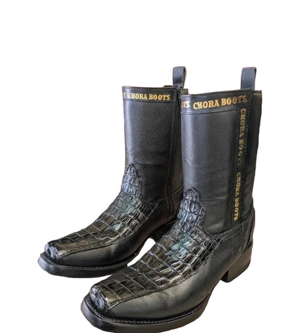 Bota Cocodrilo Dubai Negra