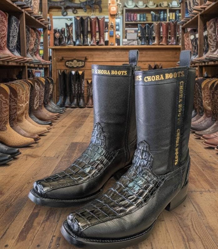 Bota Cocodrilo Dubai Negra