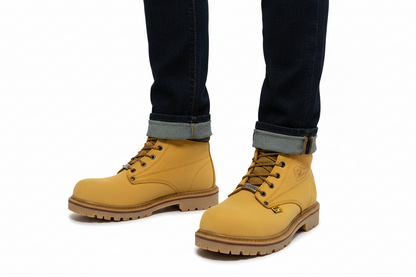 Bota Nobuck/Miel con Casco de Acero