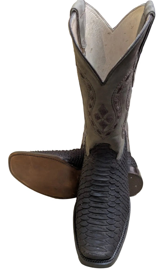 Bota Pitón Dubai Negra Mate
