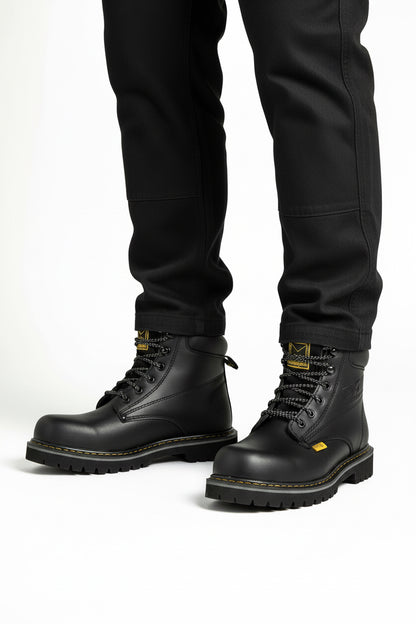 Bota Napa/Negro con Casco de Acero