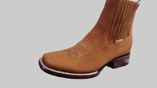 Nubuck Bordado Terracota