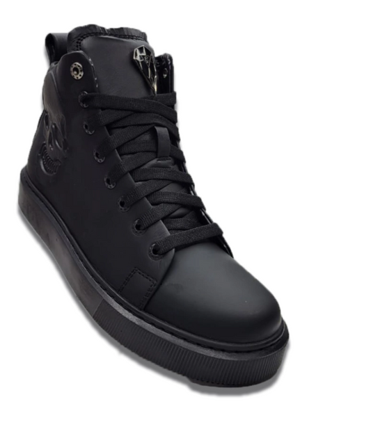 Classic Mid Top Piel Negro