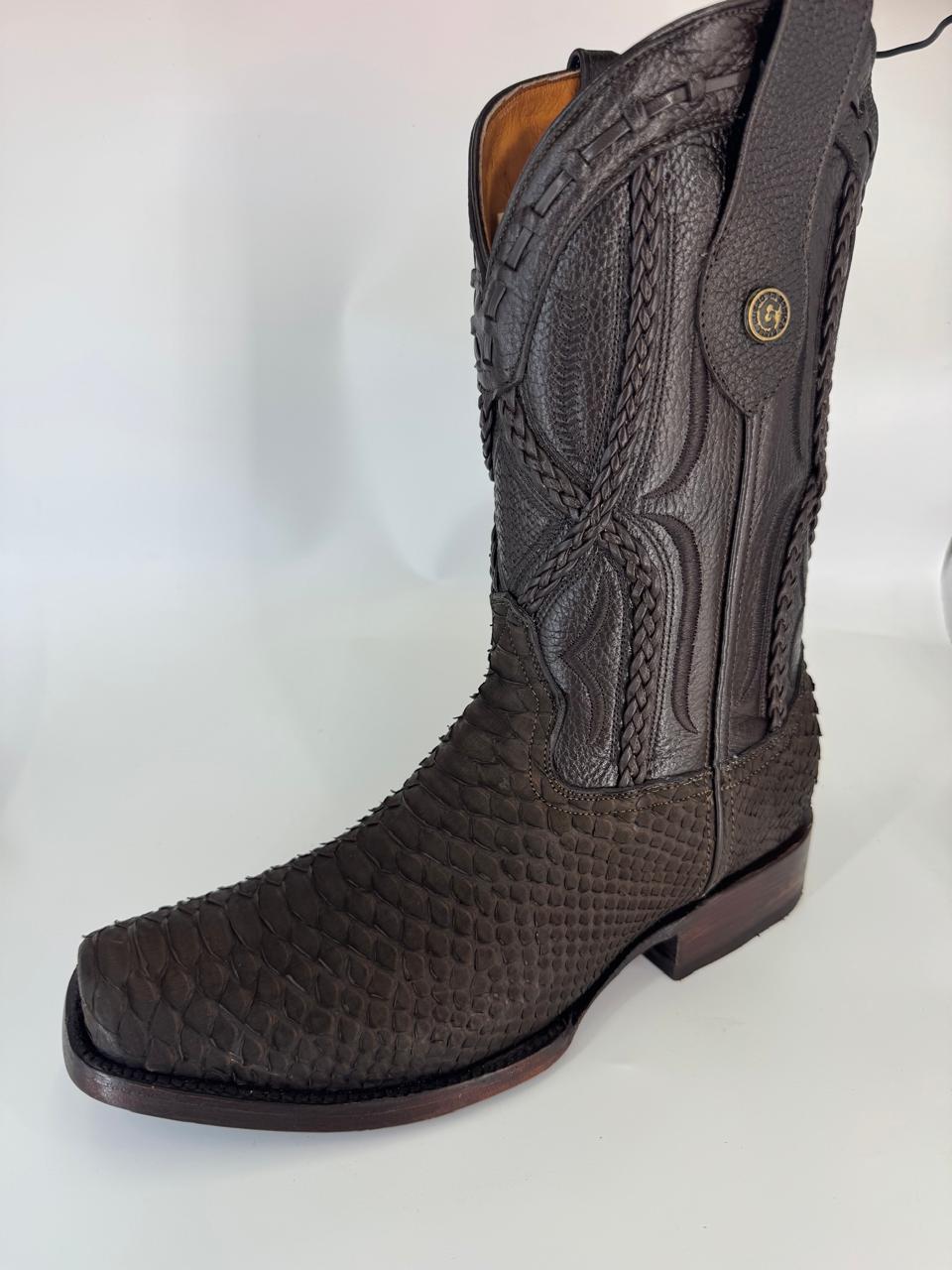 Bota de Pitón con Trenza Dubai