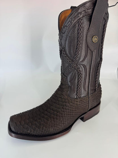 Bota de Pitón con Trenza Dubai