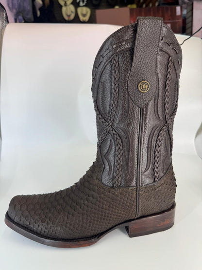 Bota de Pitón con Trenza Dubai