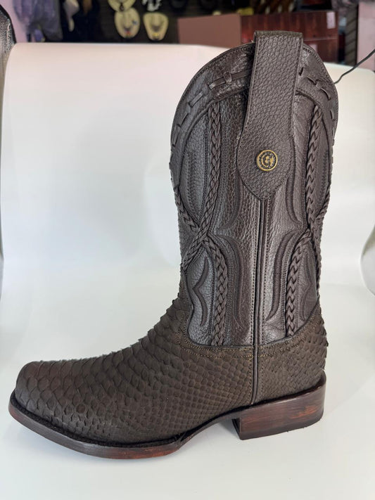 Bota de Pitón con Trenza Dubai