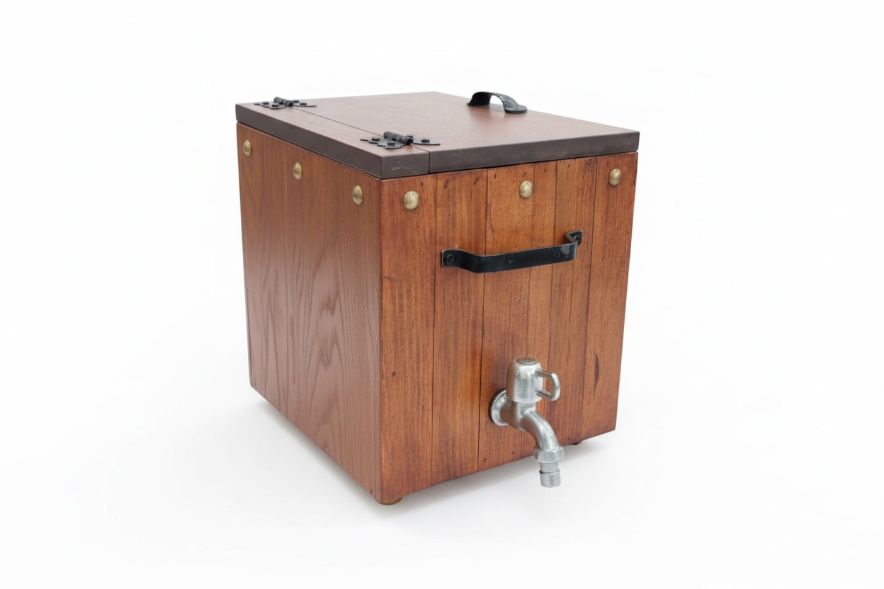 Hielera 10 Litros con Madera de Pino